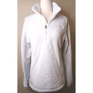 The NORTH FACE Osito Women Sz XS White Plush Fleece Quarter-Zip Pullover